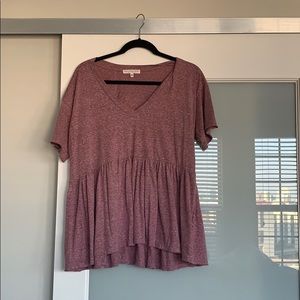 Truly madly deeply peplum tee